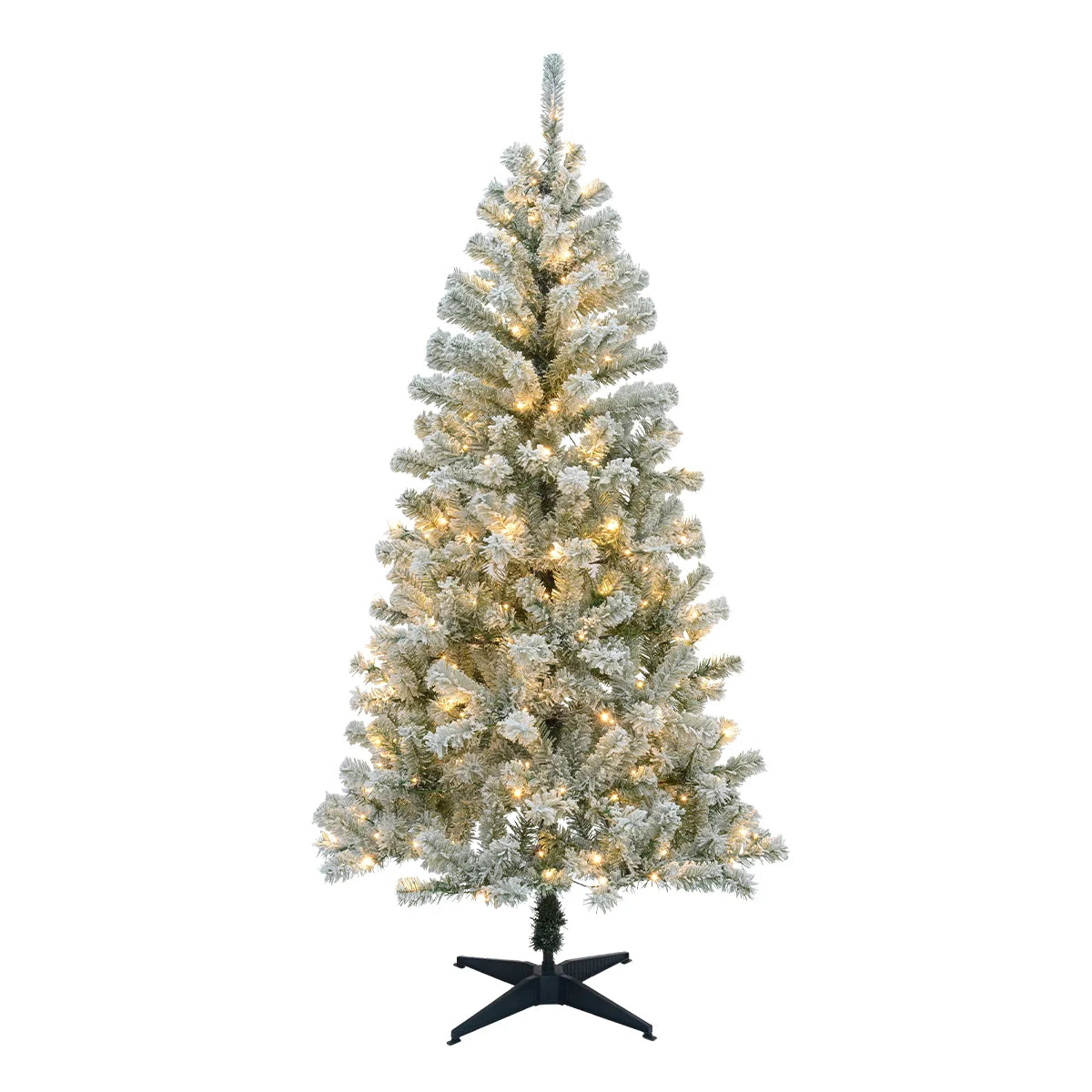 FrostPine™ Pre-Lit Snow-Flocked Christmas Tree (180–190 cm, 200 LEDs)